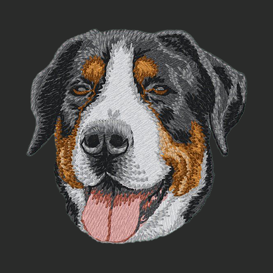 Greater Swiss Mountain Dog Embroidered Classic Long Sleeve Shirt