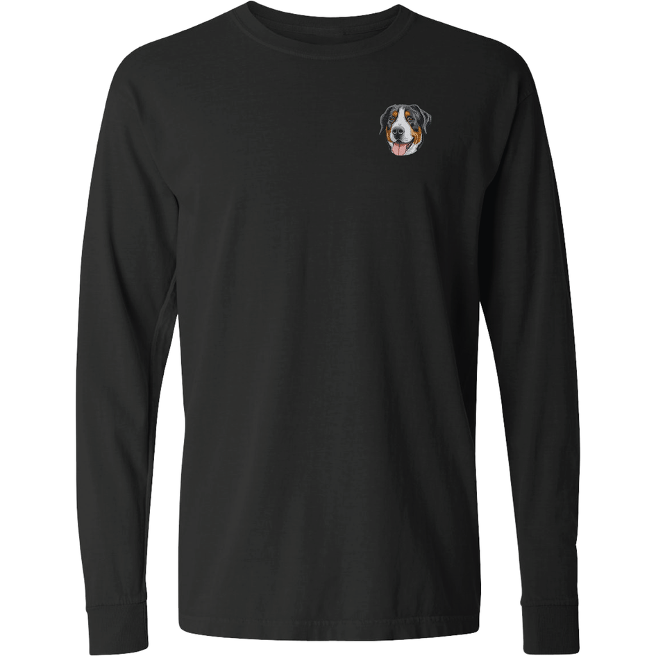 Greater Swiss Mountain Dog Embroidered Classic Long Sleeve Shirt