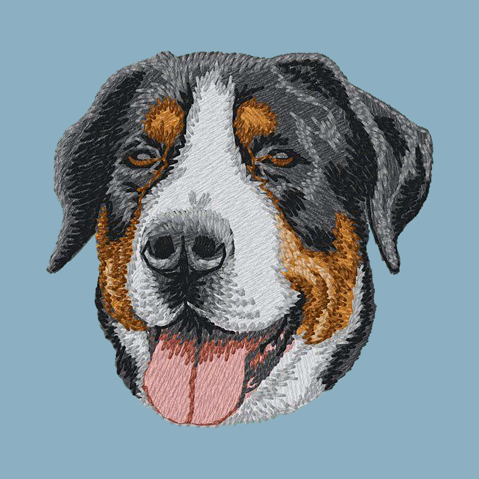 Greater Swiss Mountain Dog Embroidered Sweatshirt Hoodie