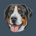 Greater Swiss Mountain Dog Embroidered Baseball Cap