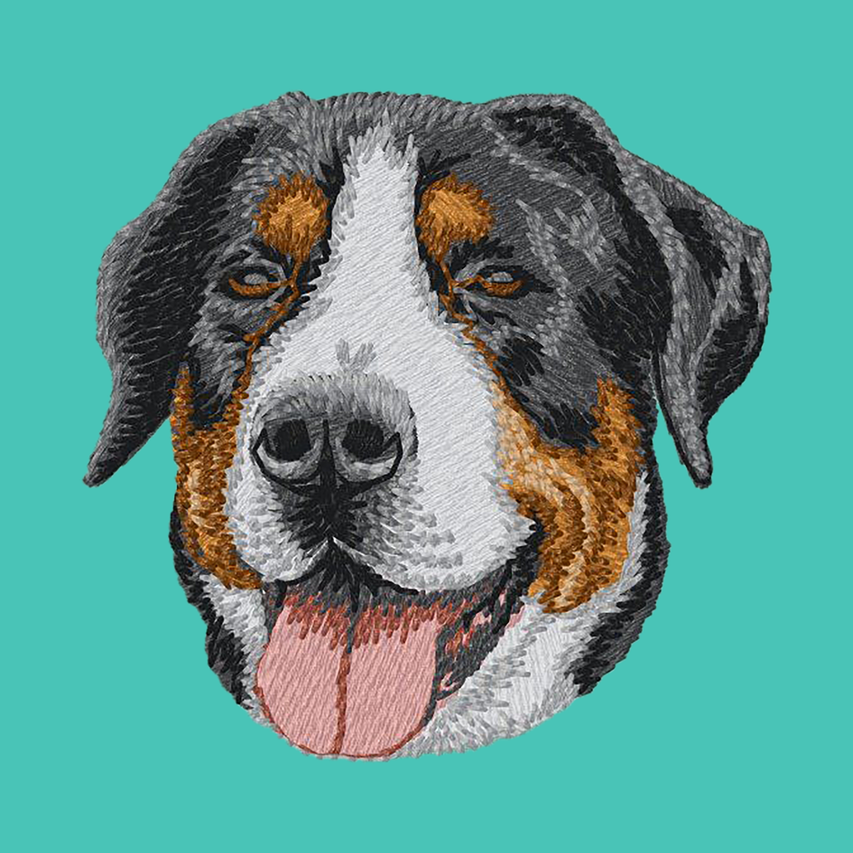 Greater Swiss Mountain Dog Embroidered Baseball Cap