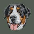 Greater Swiss Mountain Dog Embroidered Baseball Cap