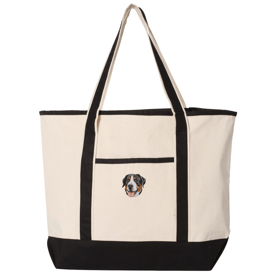 Greater Swiss Mountain Dog Embroidered Tote