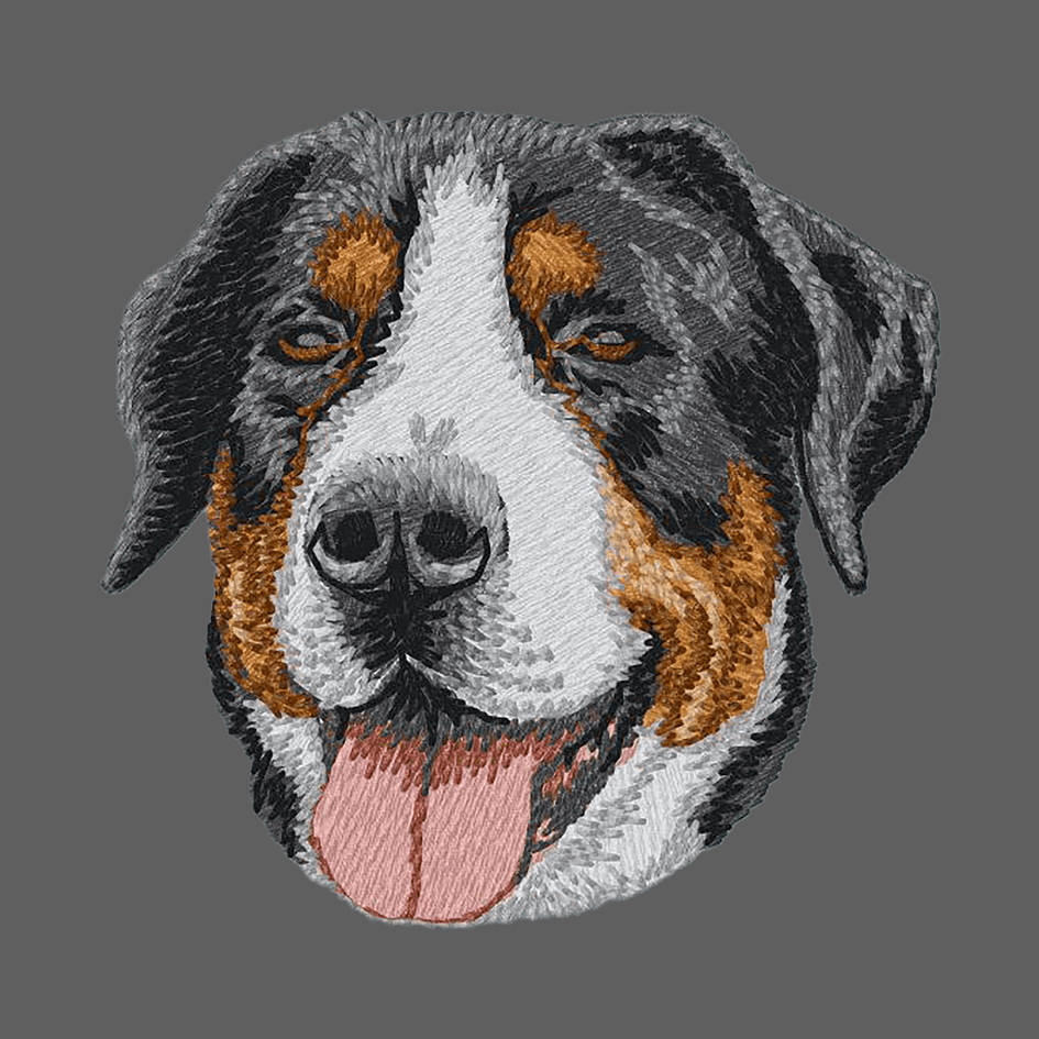 Greater Swiss Mountain Dog Embroidered Women's Fleece Jacket