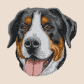 Greater Swiss Mountain Dog Embroidered Tote