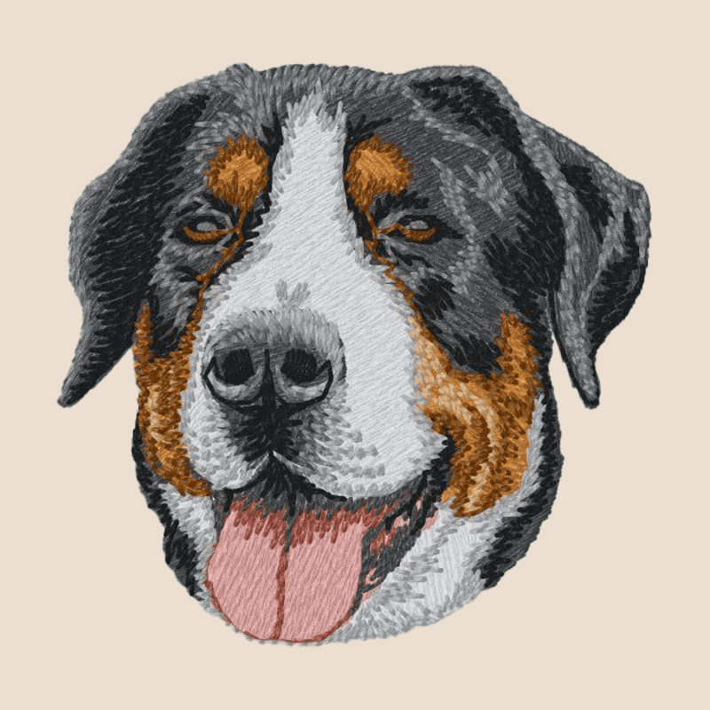 Greater Swiss Mountain Dog Embroidered Tote