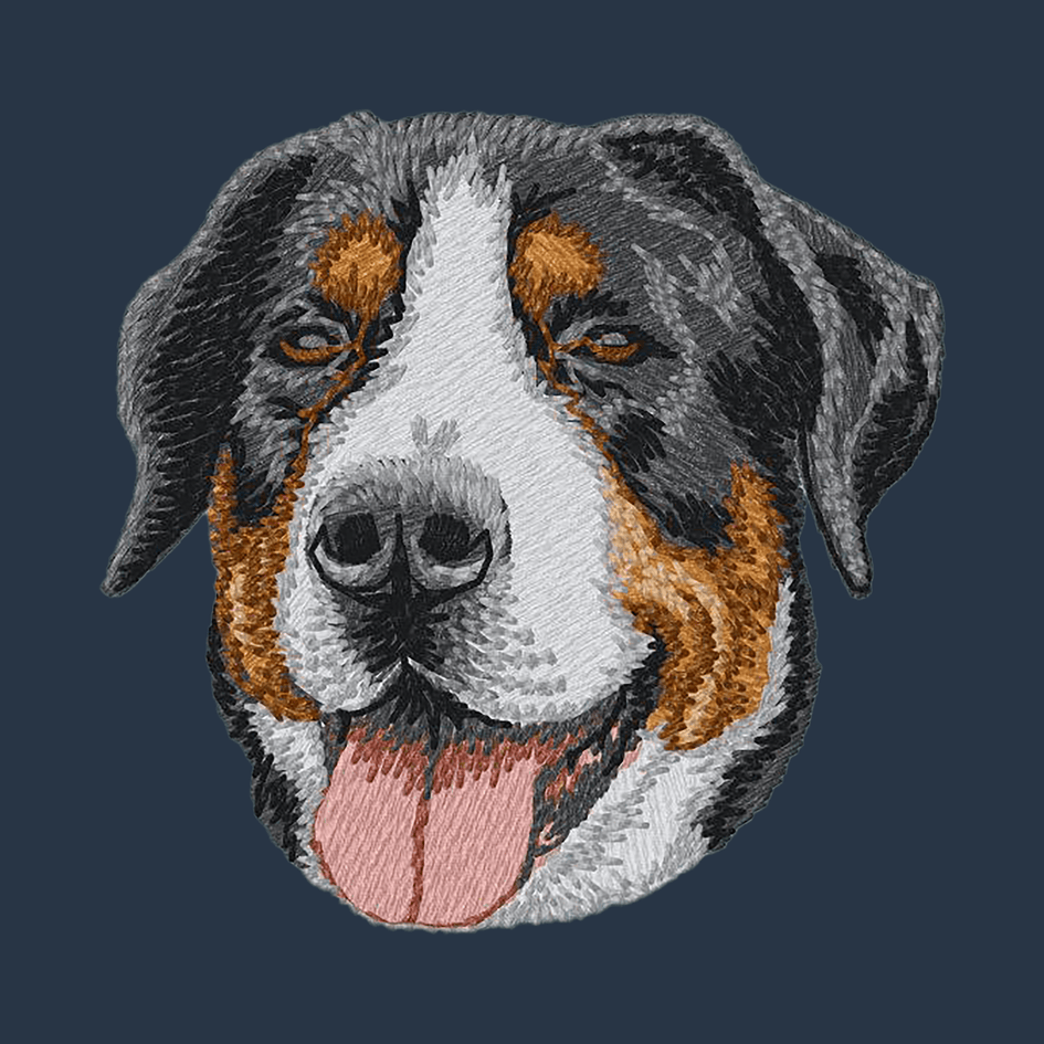 Greater Swiss Mountain Dog Embroidered Wearable Blanket