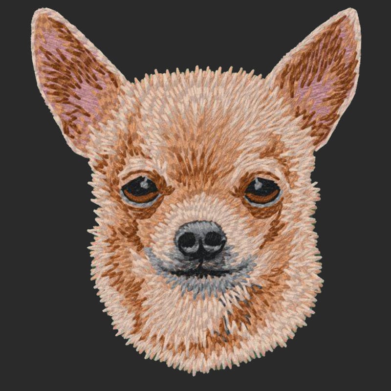 Chihuahua Embroidered Wearable Blanket