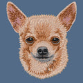Chihuahua Embroidered Women's Denim Shirt