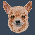 Chihuahua Embroidered Women's Denim Shirt