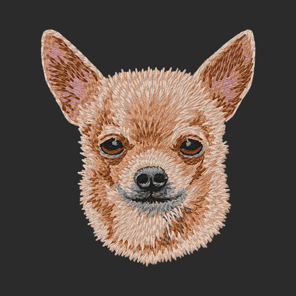 Chihuahua Embroidered Classic Long Sleeve Shirt