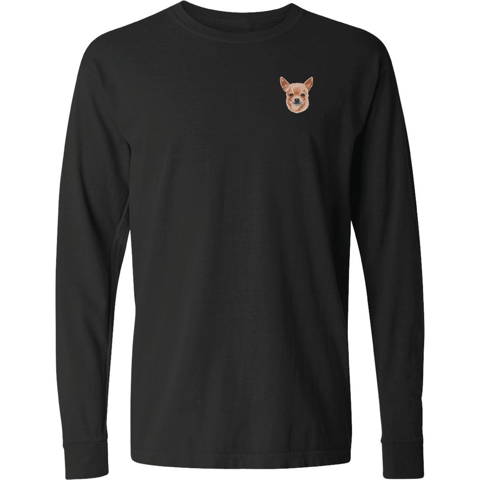 Chihuahua Embroidered Classic Long Sleeve Shirt