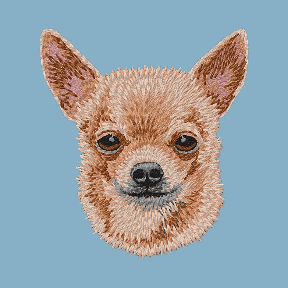Chihuahua Embroidered Classic Long Sleeve Shirt
