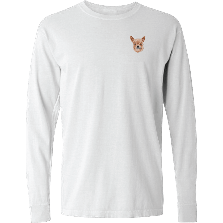 Chihuahua Embroidered Classic Long Sleeve Shirt