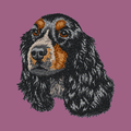 English Cocker Spaniel Embroidered Classic Long Sleeve Shirt