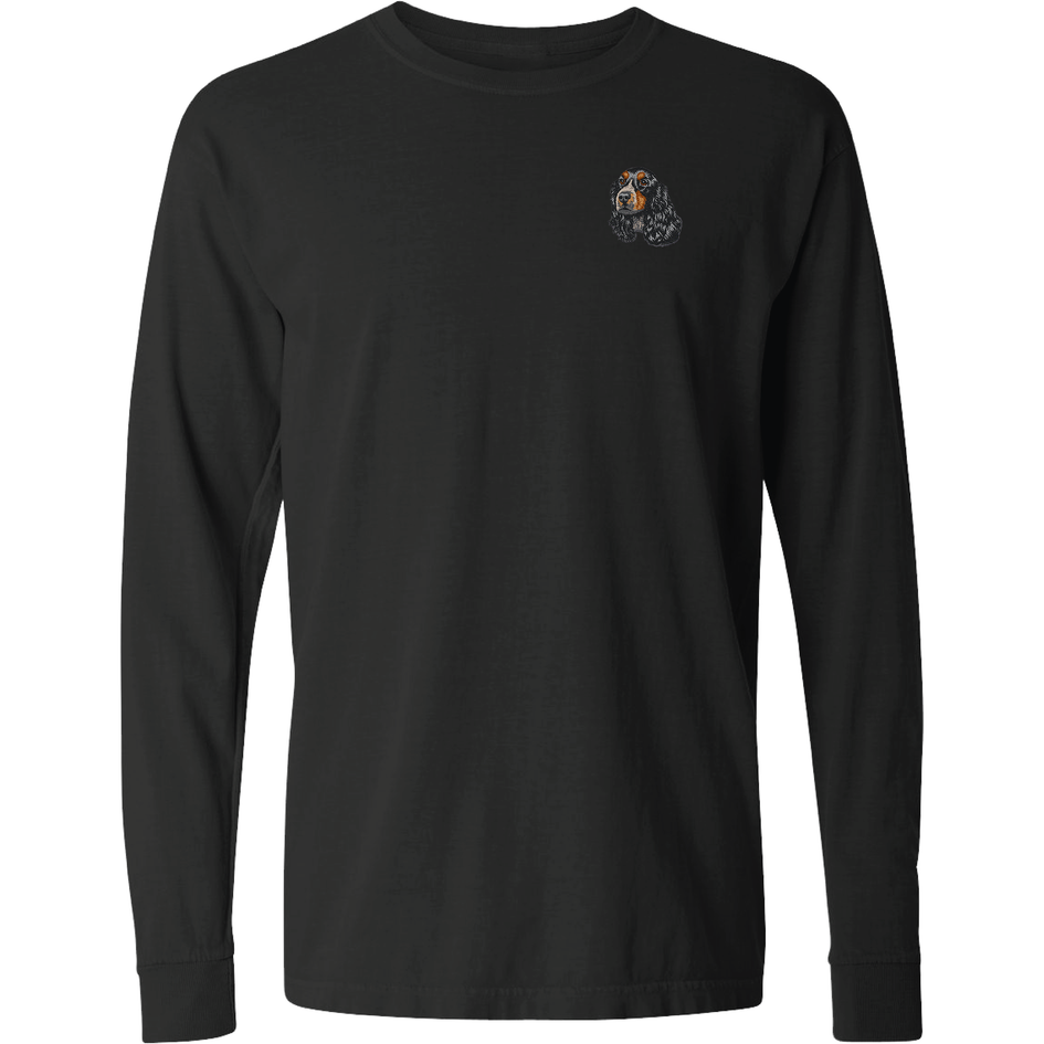 English Cocker Spaniel Embroidered Classic Long Sleeve Shirt
