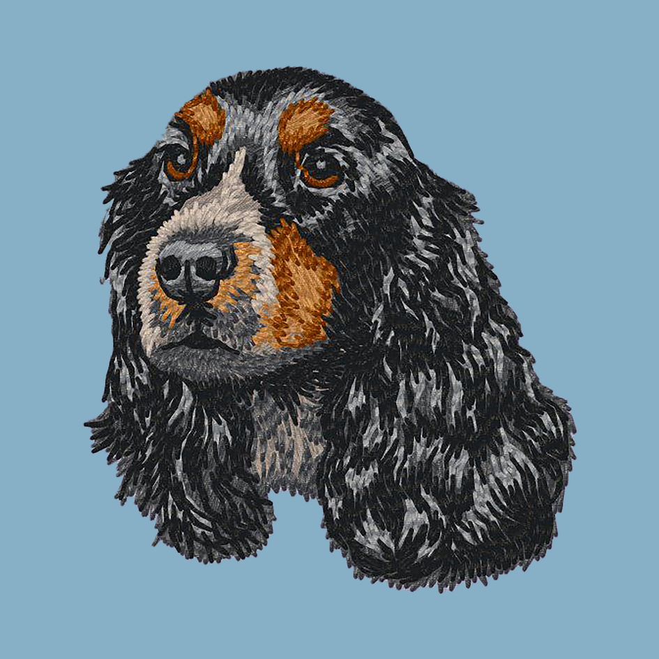 English Cocker Spaniel Embroidered Classic Long Sleeve Shirt