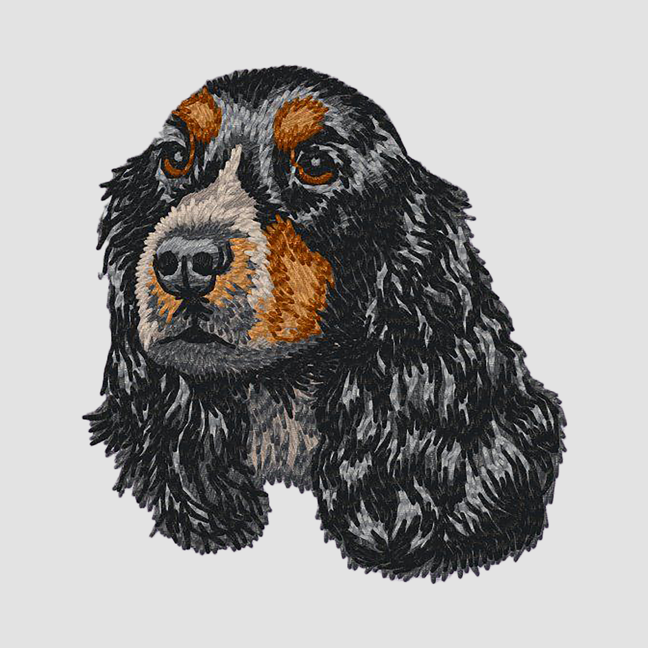 English Cocker Spaniel Embroidered Classic Long Sleeve Shirt