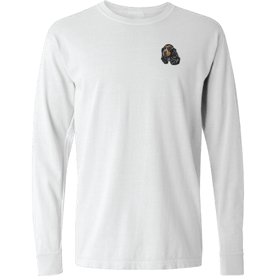 English Cocker Spaniel Embroidered Classic Long Sleeve Shirt