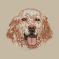 English Setter Embroidered Crossbody Bag