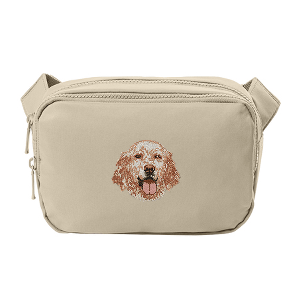 English Setter Embroidered Crossbody Bag