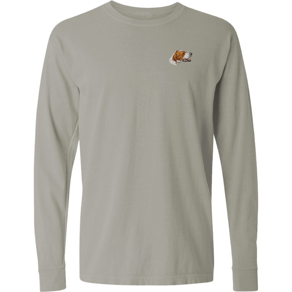 Pointer Embroidered Classic Long Sleeve Shirt