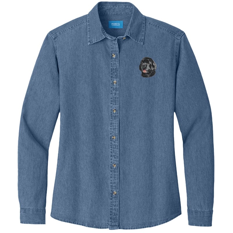 Newfoundland Embroidered Women's Denim Shirt