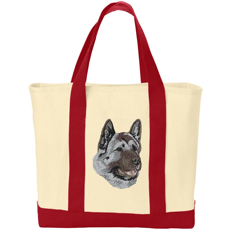 Akita Embroidered Tote