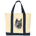 Akita Embroidered Tote
