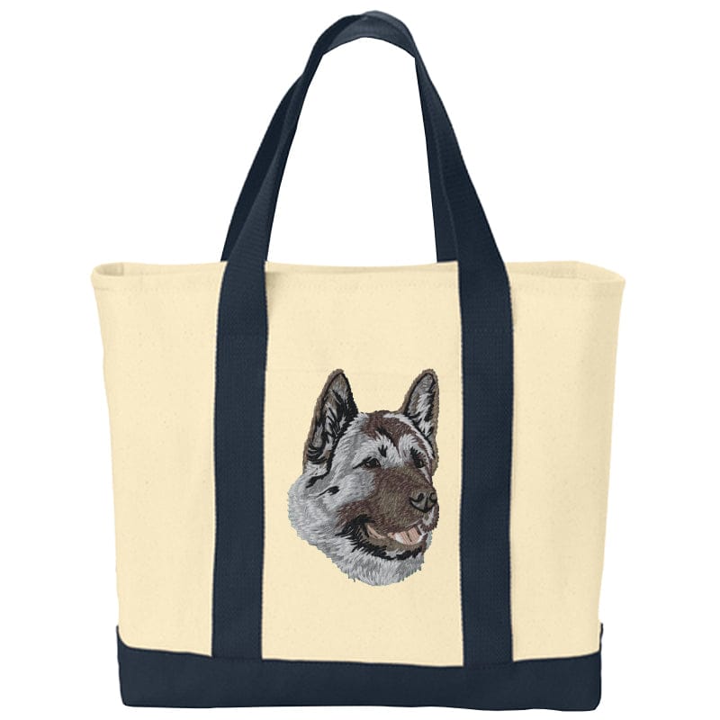 Akita Embroidered Tote