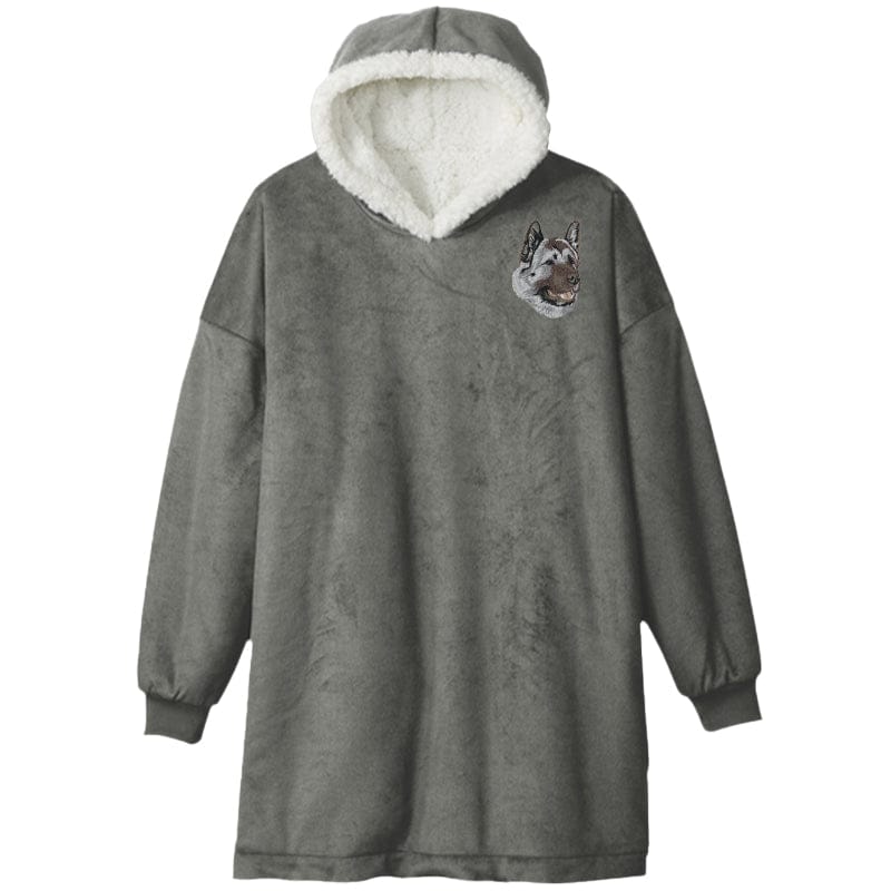 Akita Embroidered Wearable Blanket