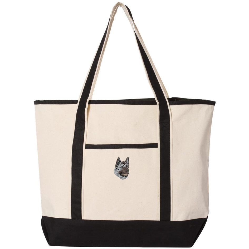Akita Embroidered Tote