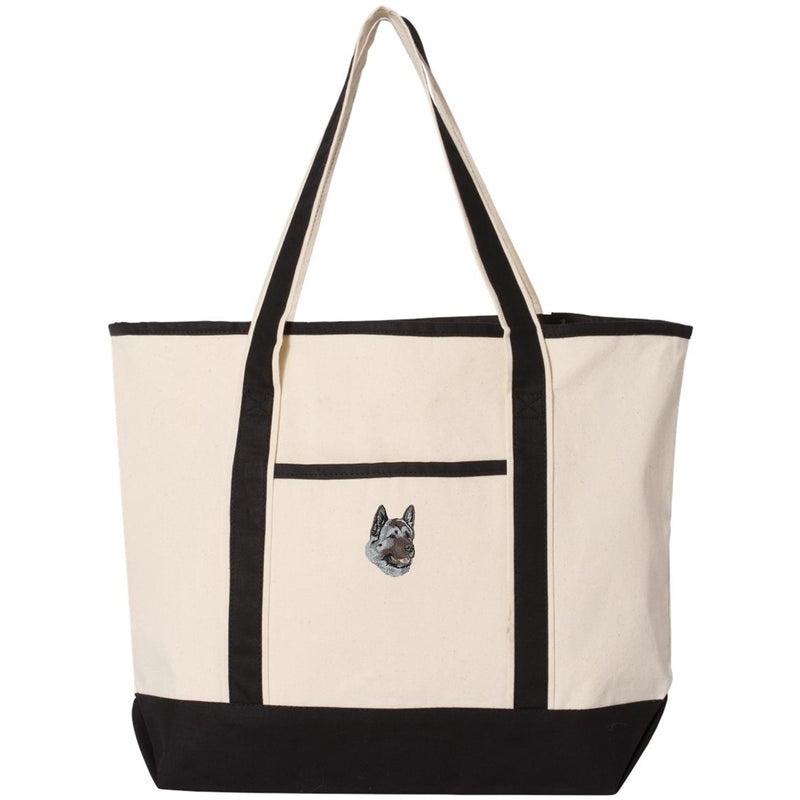 Akita Embroidered Tote