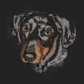 Dachshund Embroidered Sweatshirt Hoodie