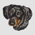 Dachshund Embroidered Sweatshirt Hoodie