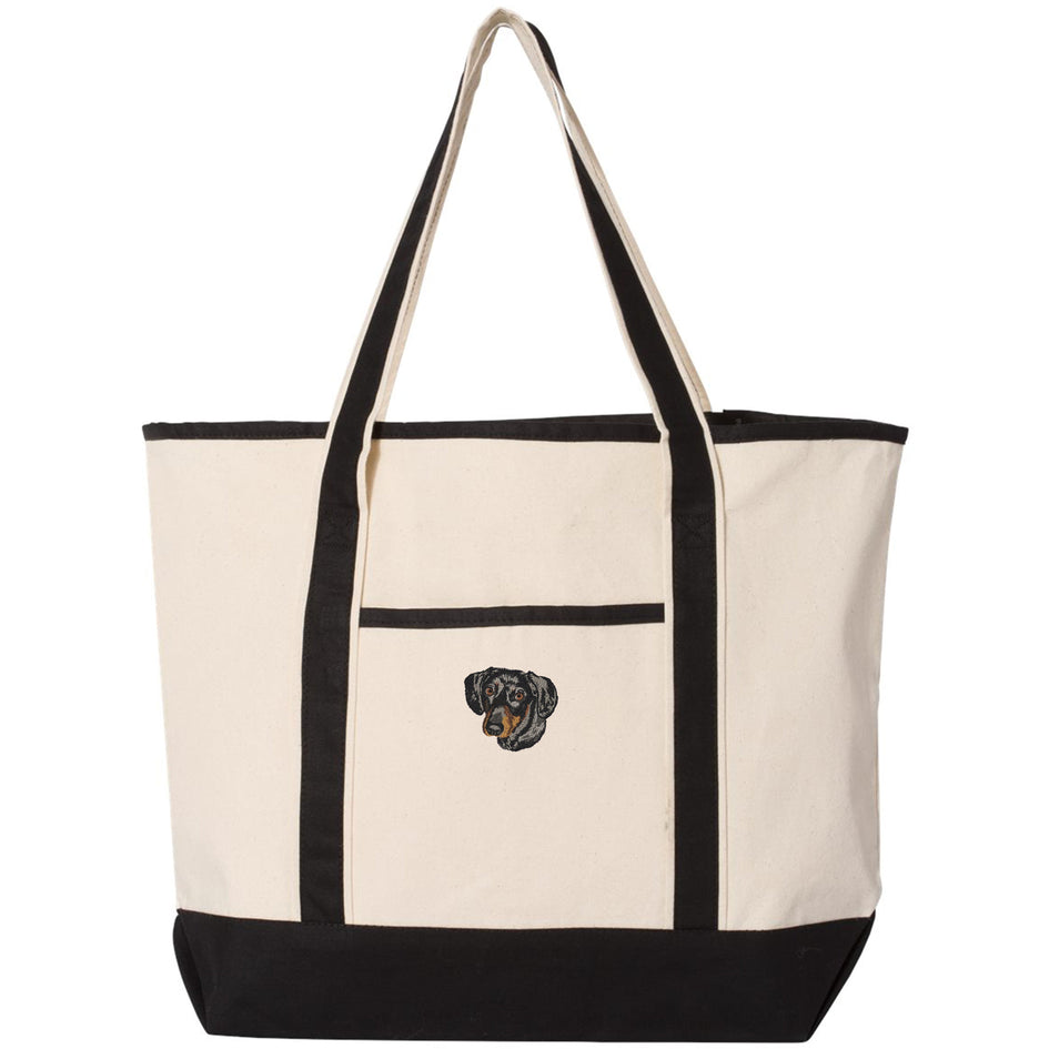 Dachshund Embroidered Tote