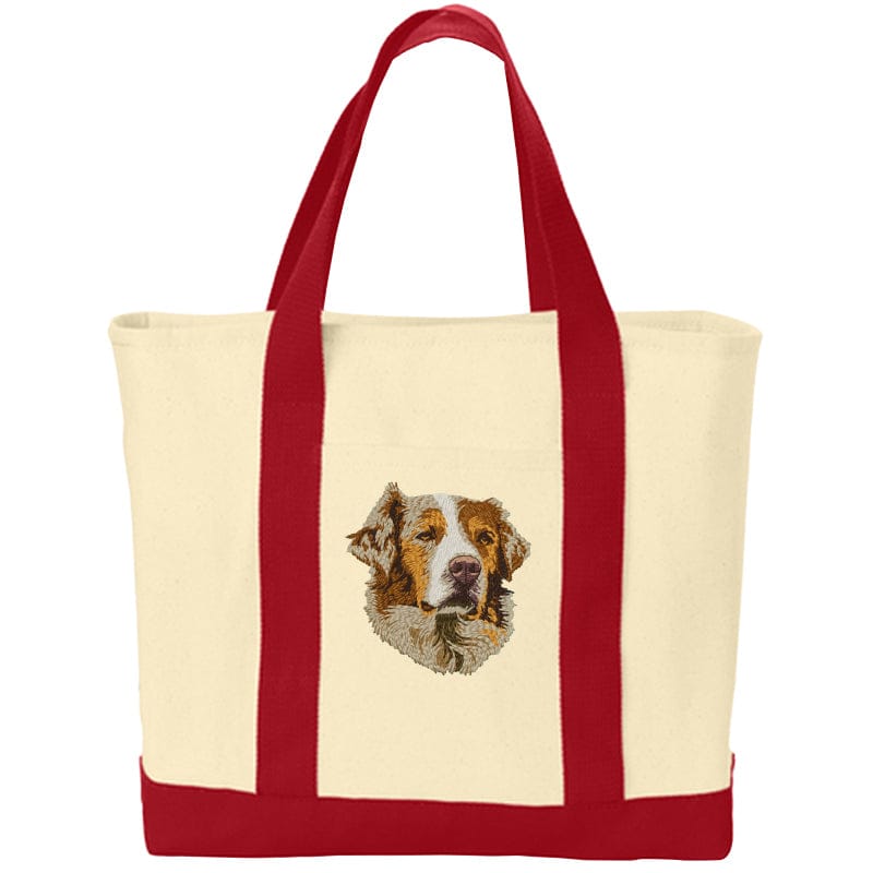 Australian Shepherd Embroidered Tote
