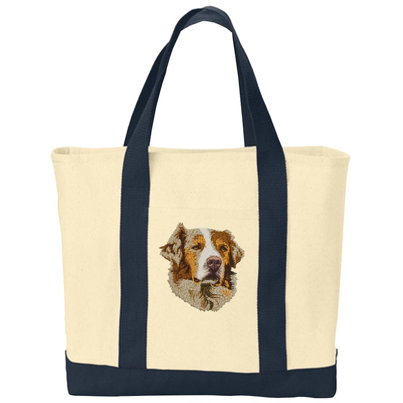Australian Shepherd Embroidered Tote