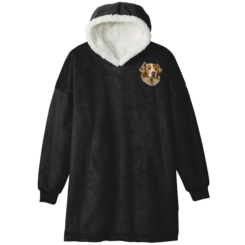 Australian Shepherd Embroidered Wearable Blanket