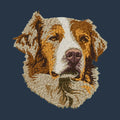 Australian Shepherd Embroidered Wearable Blanket