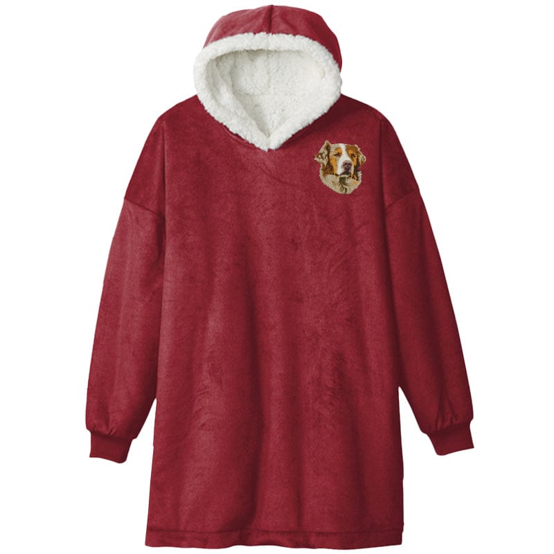 Australian Shepherd Embroidered Wearable Blanket