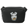 Miniature Schnauzer Embroidered Crossbody Bag