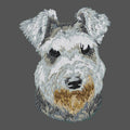 Miniature Schnauzer Embroidered Men's Fleece Jacket