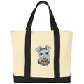 Miniature Schnauzer Embroidered Tote