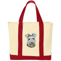 Miniature Schnauzer Embroidered Tote