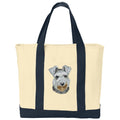 Miniature Schnauzer Embroidered Tote