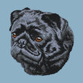 Pug Embroidered Sweatshirt Hoodie