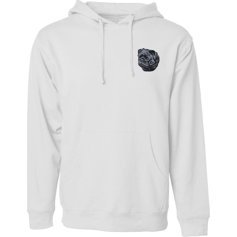 Pug Embroidered Sweatshirt Hoodie