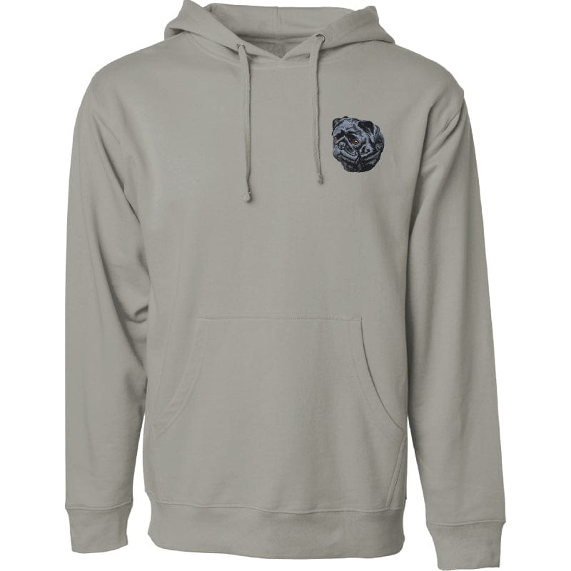 Pug Embroidered Sweatshirt Hoodie