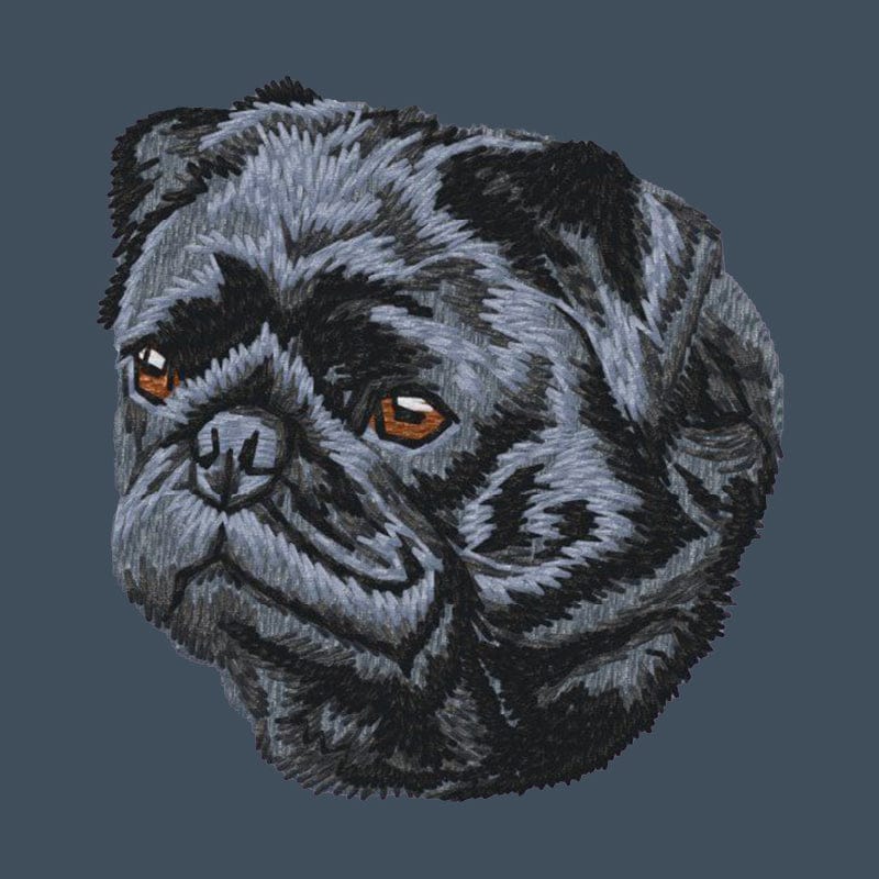 Pug Embroidered Baseball Cap